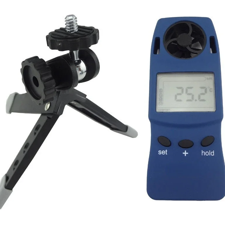 

Mini High Precision Digital Anemometer Electronic Anemometer Wind Chill Thermometer Handheld Pocket WS-4000