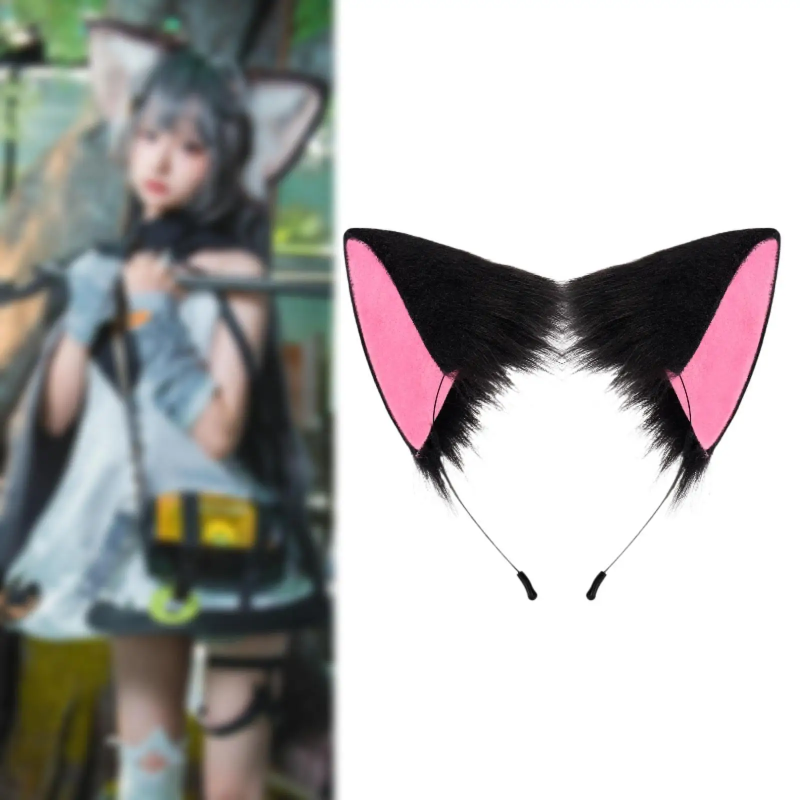 Animal Ears Hair Hoop Cosplay Costume Lovelty Cartoon Headpiece for Night Club