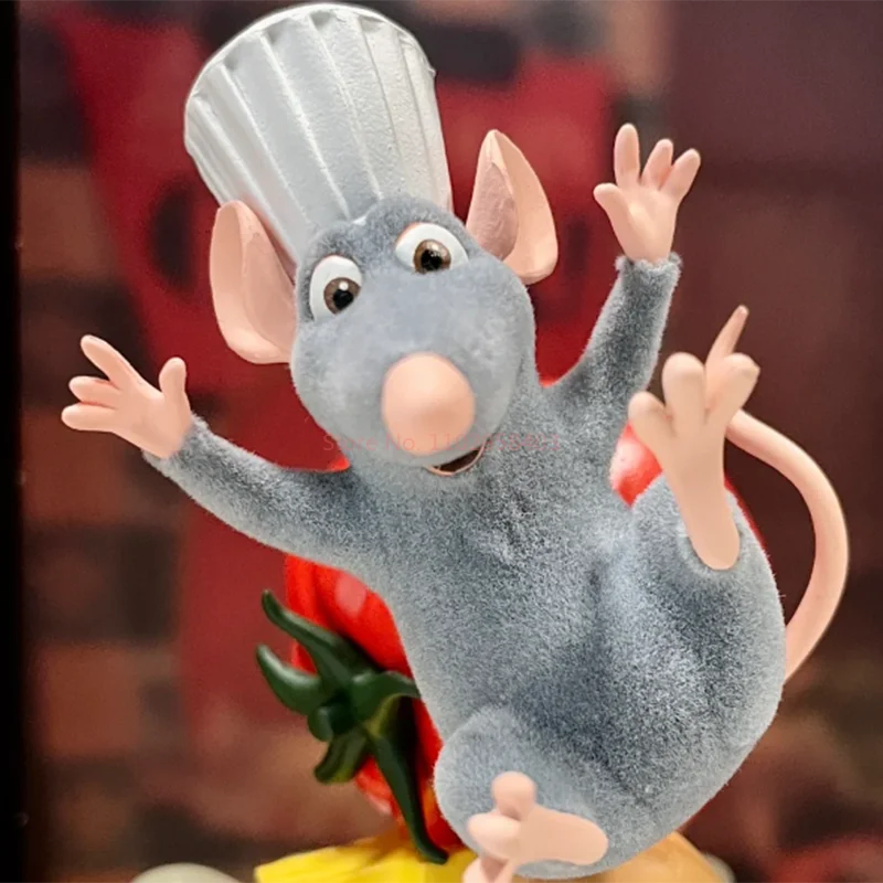 Gorący Disney Ratatouille figurki Anime oryginalna figurka Ratatouille Remy zabawkowy Model kolekcjonerski udekoruj Kawaii prezent na boże narodzenie