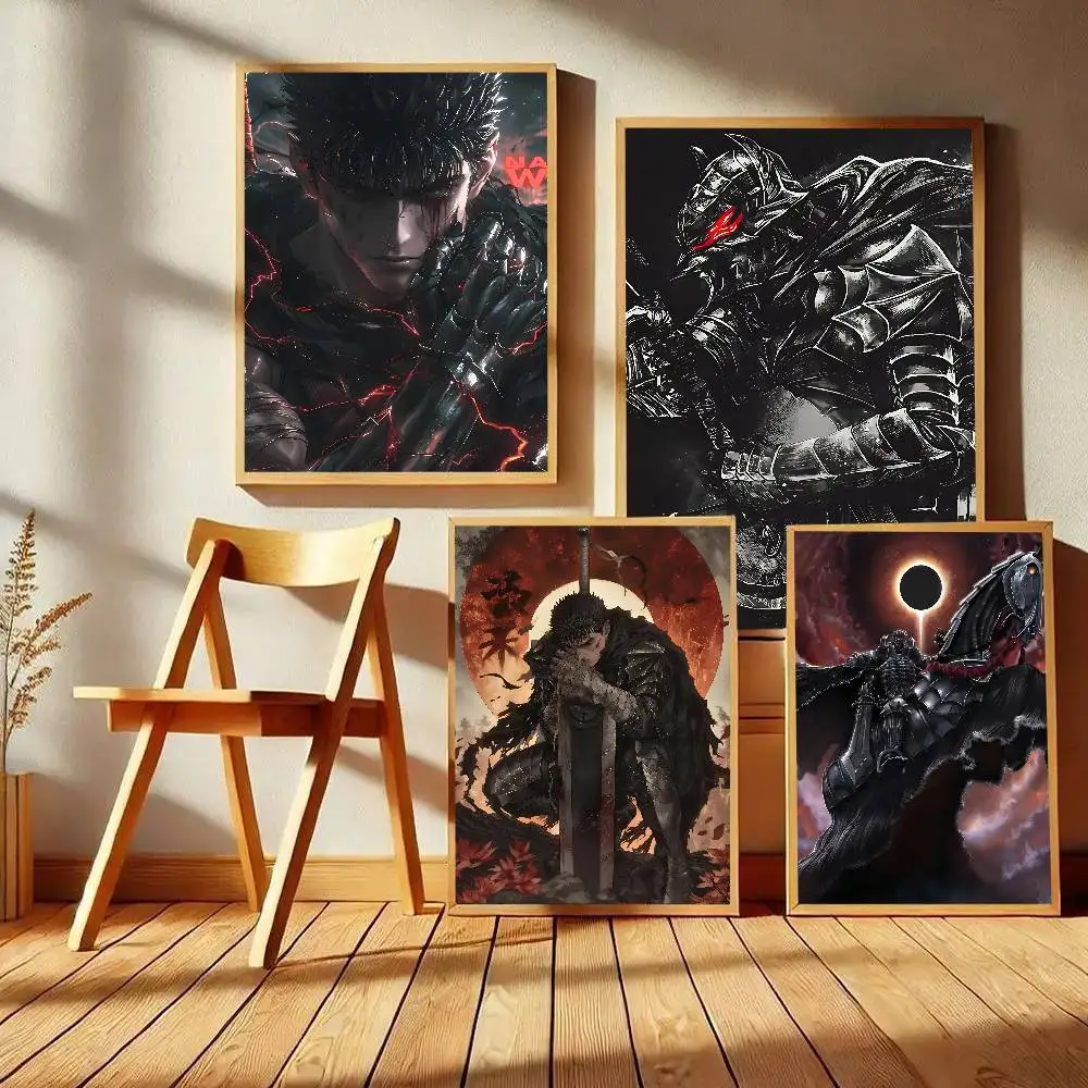 Berserk Anime Poster Art With Prints Home Bedroom Living Room Decoration Gift