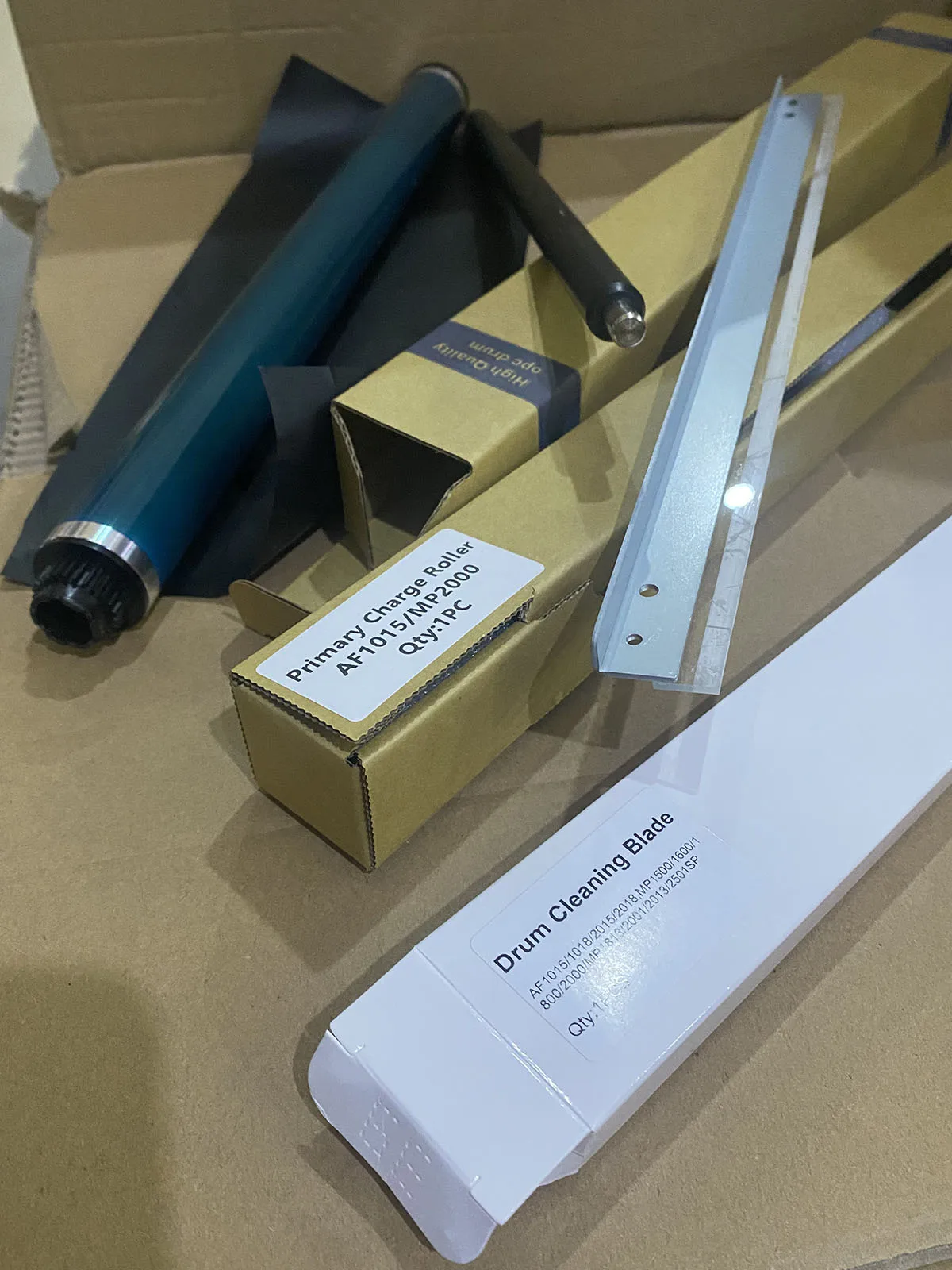 Drum Rebuild Kit for Ricoh MP2014 MP2014D MP2014AD Cleaning Blade+OPC Drum+Charge Roller