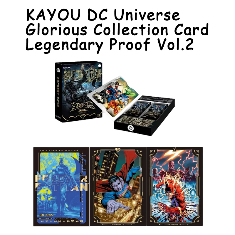 KAYOU DC Universe Glorious Collection Card Legendary Proof Vol.2 Premium Trading Gift Set For Fans Official