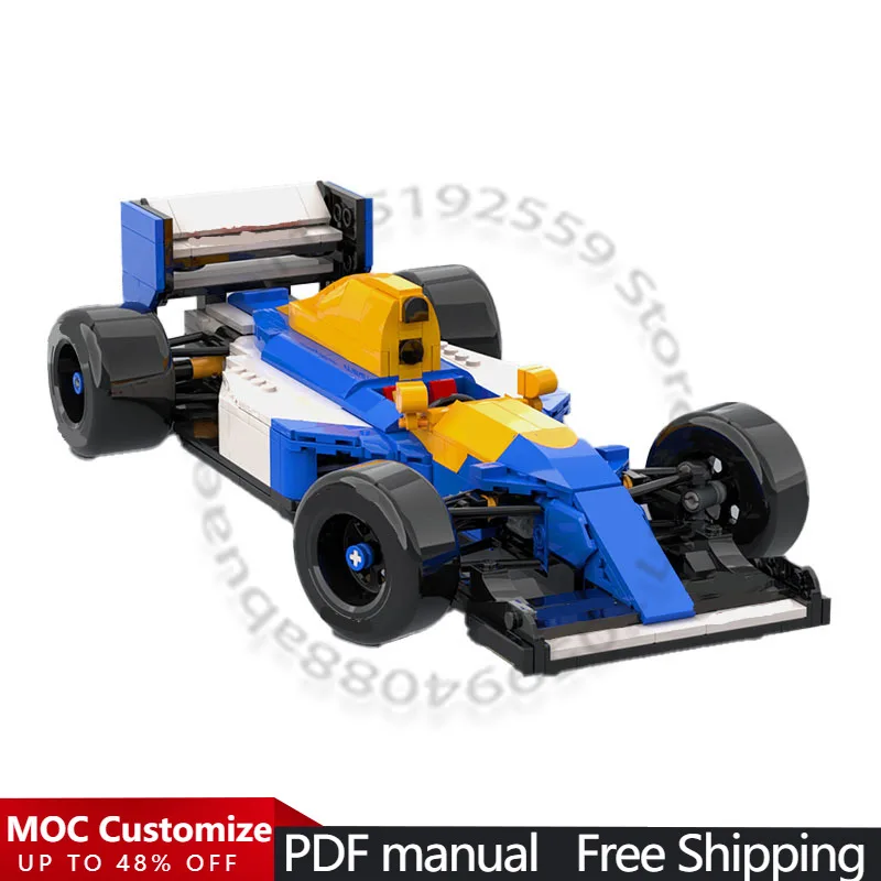 

Набор для сборки гоночного автомобиля из 692 деталей, модульный конструктор MOC для тюнинга, развивающая игрушка-конструктор, подарок на Рождество для детей