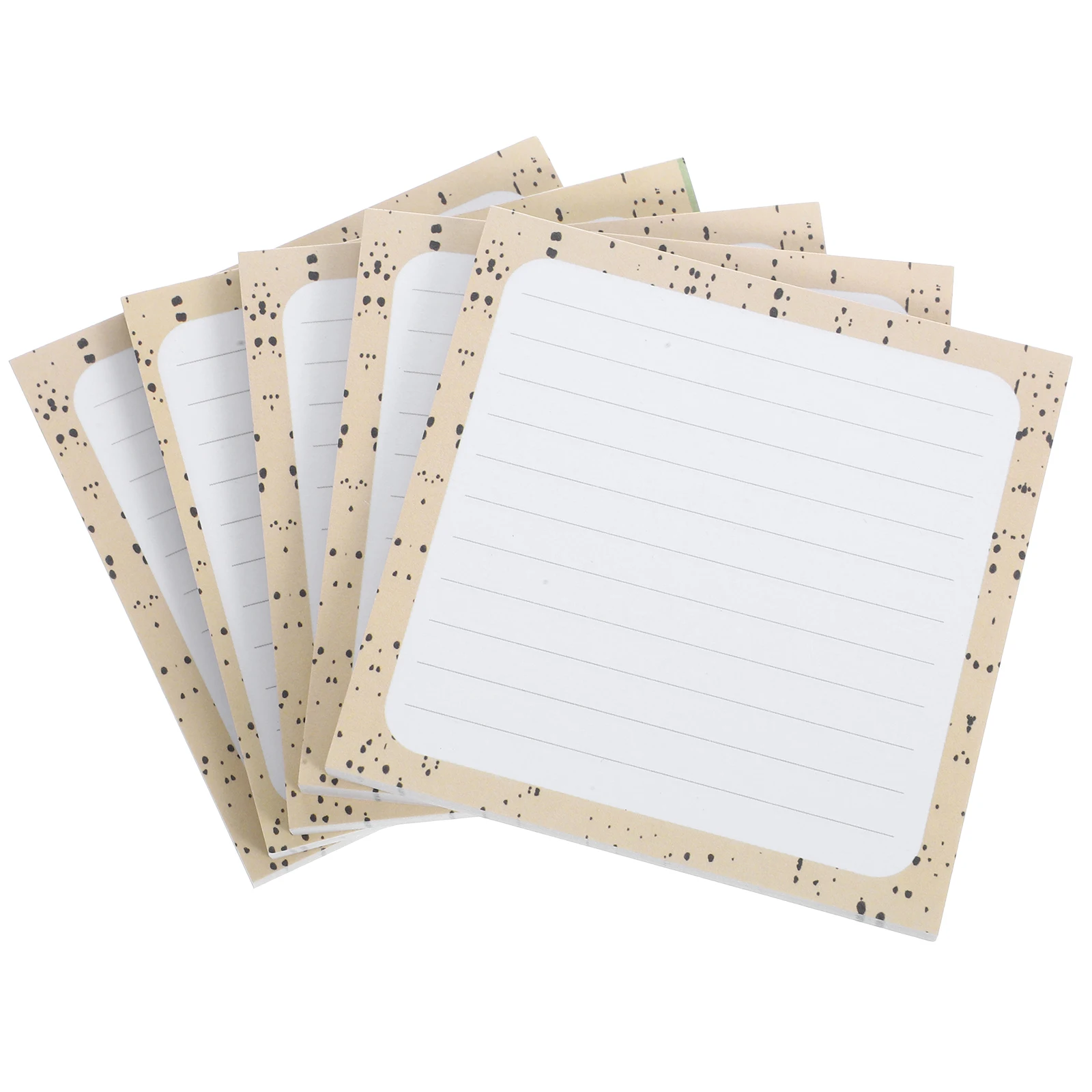

5 Packs Cream Blue N Memo Notepads for Writing Small Index Cards Paper Notebooks Classic Design Fine Workmanship