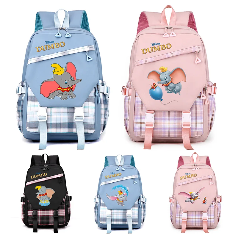 Disney Dumbo Backpacks Kids Boys Girls School Bags Cartoon Bag Student College Bookbag Kindergarten Rucksack Travel Mochilas