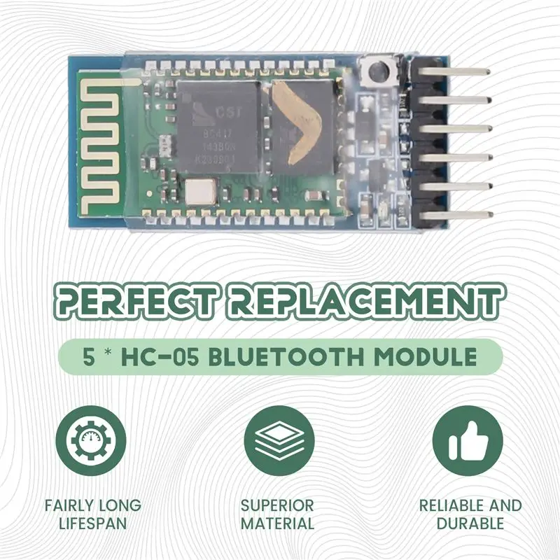 A33T-HC-05 Bluetooth Module Wireless Serial Communication Expansion Board For Arduino Projects- Master-Slave Configuration