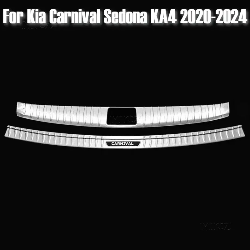 

Car Accessories For Kia nival Sedona KA4 2020-2024 Rail Protection Rear Bumper Protector Sill Scuff Plate/Door Sill Slide