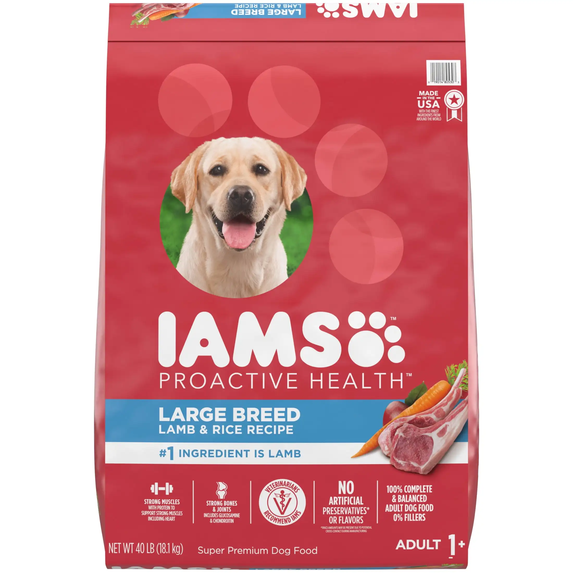 

Iams проактивное здоровье большой породы сухой корм для взрослых овец и риса, 40 фунтов. Сумка