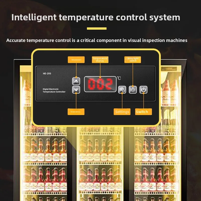 Beer display cabinet, supermarket bar beverage cabinet, refrigerated commercial vertical freezer