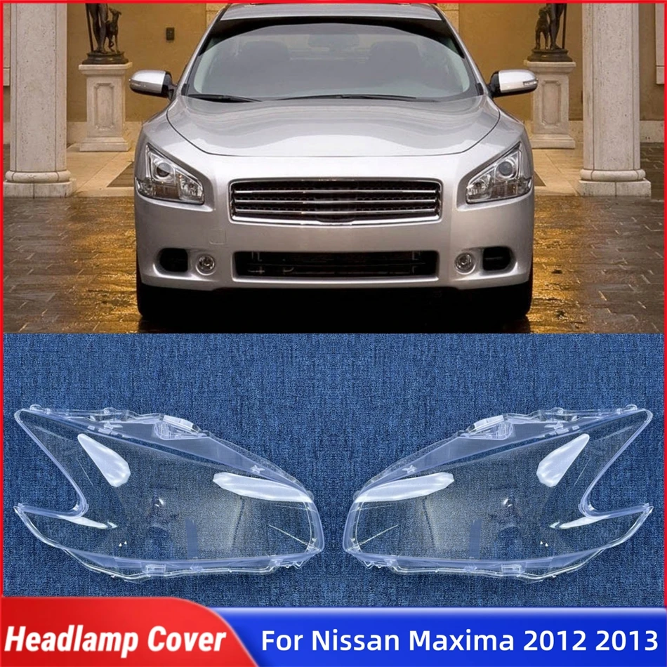 

Для Nissan Maxima 2012 2013, автомобильные аксессуары, колпачки для абажуров, крышка для фар, абажур для передней фары автомобиля, крышка объектива, корпус