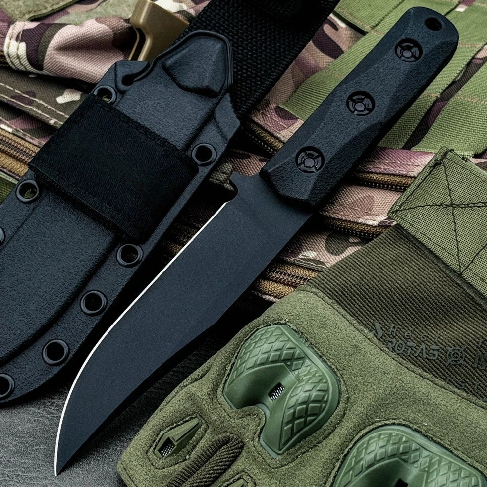 

EK50 Outdoor Tactical Survival Fixed Blade Knife - 8Cr13Mov Steel Blade, Nylon Fiber Handle for Camping Hiking Men's Gift