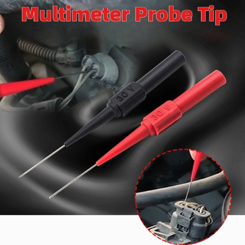 10Pcs Diagnostic Tools Multimeter Test Lead Extention Back Piercing Needle Tip Probes Autotools Automotive Kit Machine