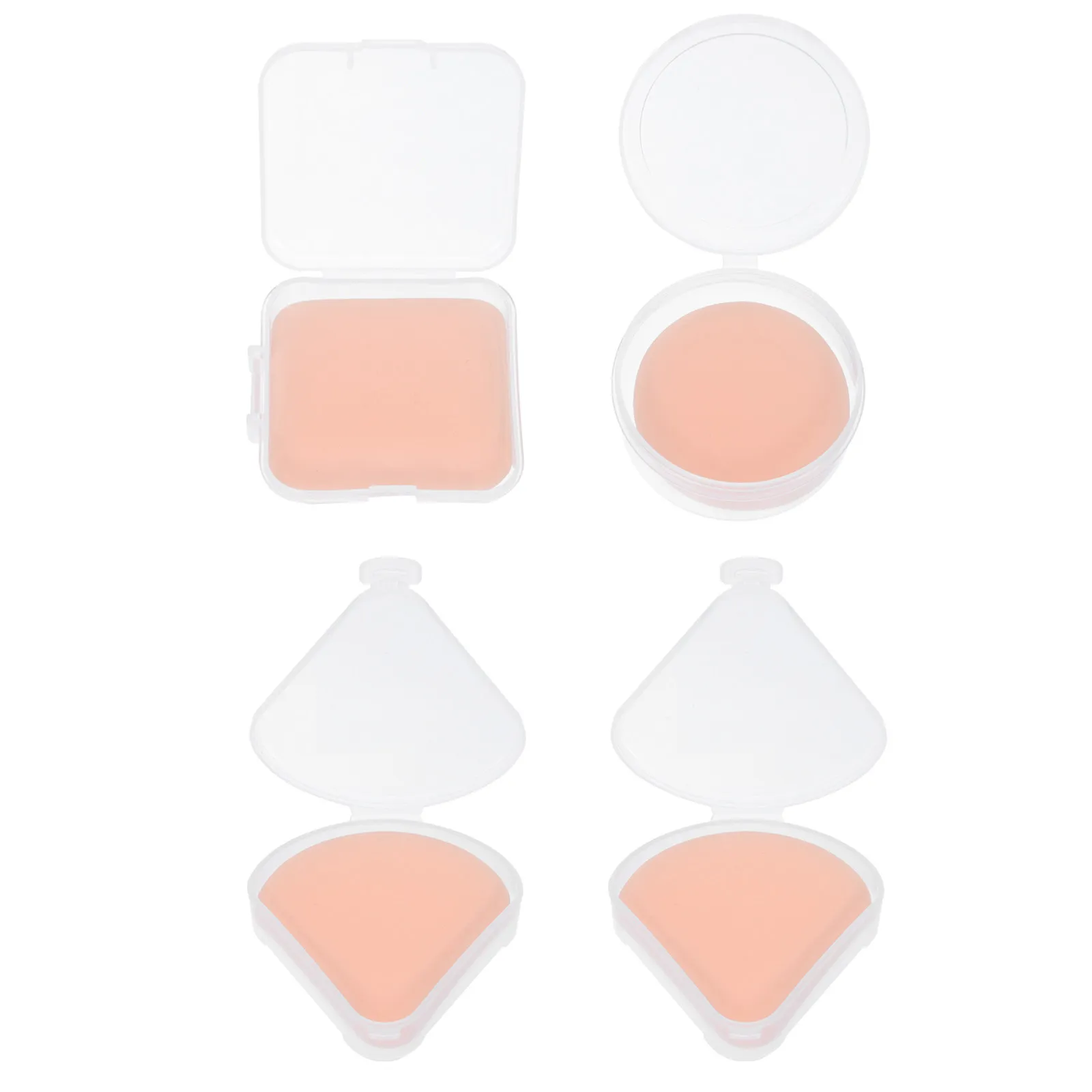 

Набор из 4 гидрофильных многоразовых мягких спонжей для макияжа, для нанесения тональной основы, портативные инструменты, прочные, для красоты