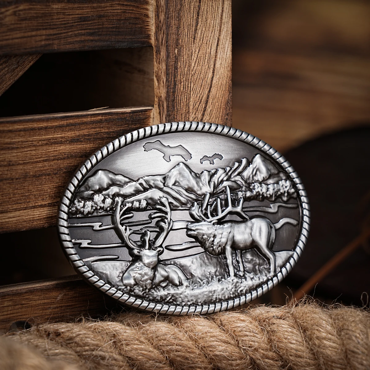 Western Cowboy gesper sabuk huruf, Aksesori pinggang modis dan unik