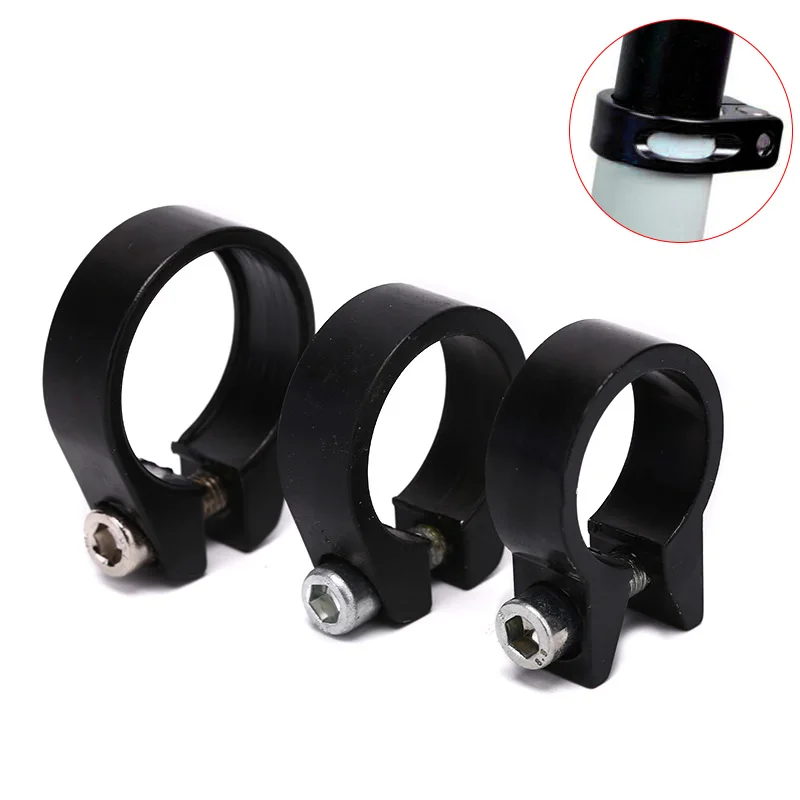 Black Aluminium Alloy Road Bicycle Quick Release Seatpost Clamp Bike Cycling Seat Post Tube Clip