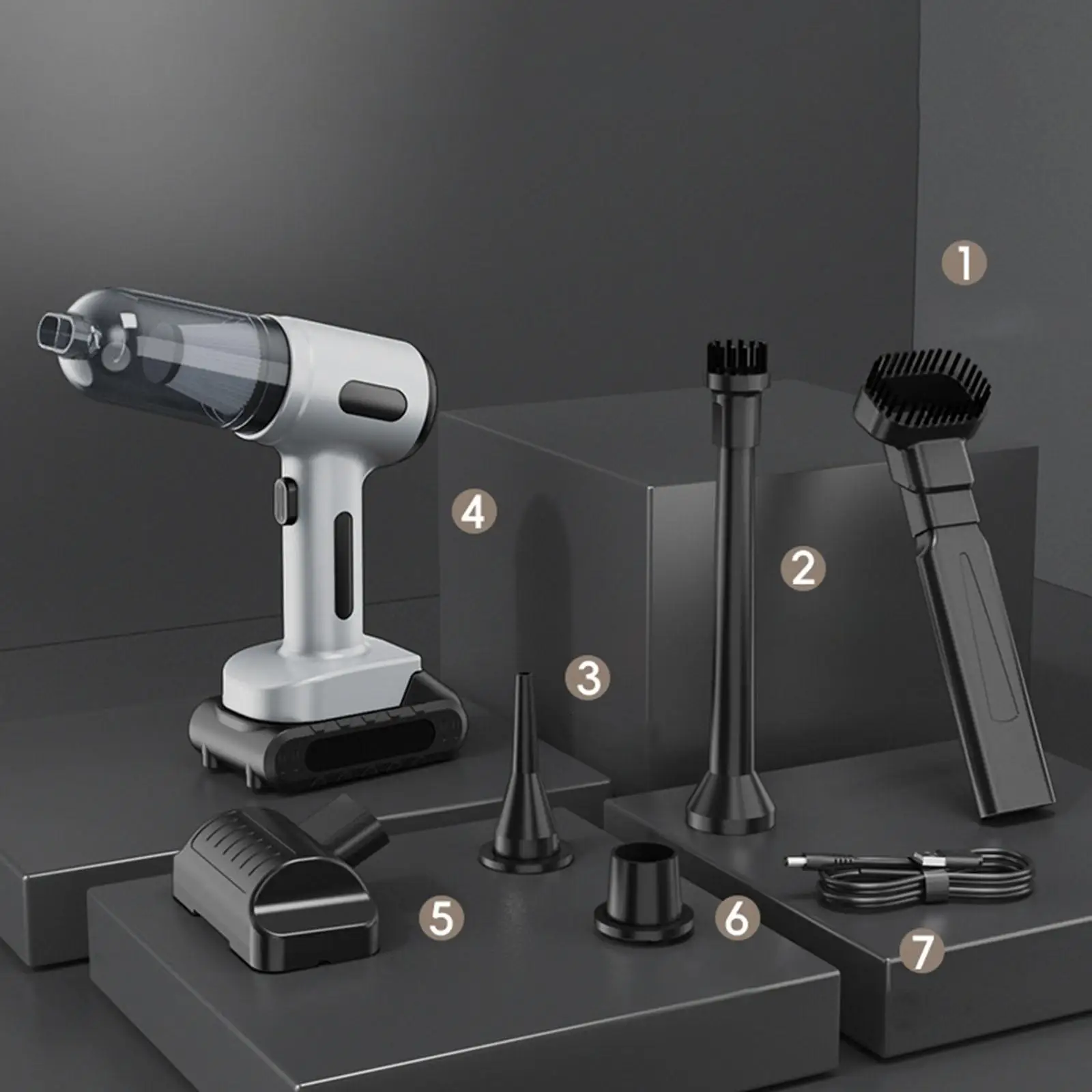 

Wireless Handheld Vacuum Cleaner 2 in1 Portable Mini Rechargeable Hand Held Use Vacuum Cleaner Air Blower for Home and Car