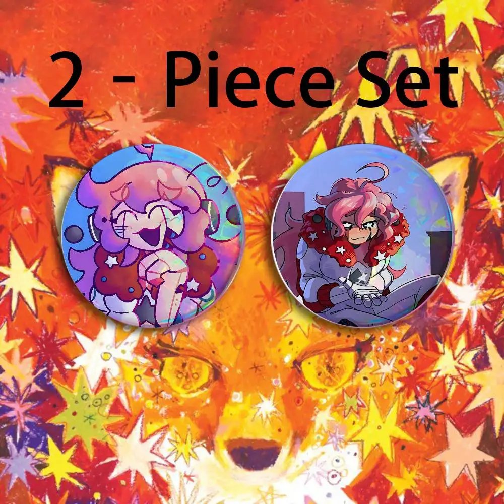 F-FLAVOR FOLEY Button Pin Single Pack Anime Merch for Ita Bags Badge Collectible Buttons