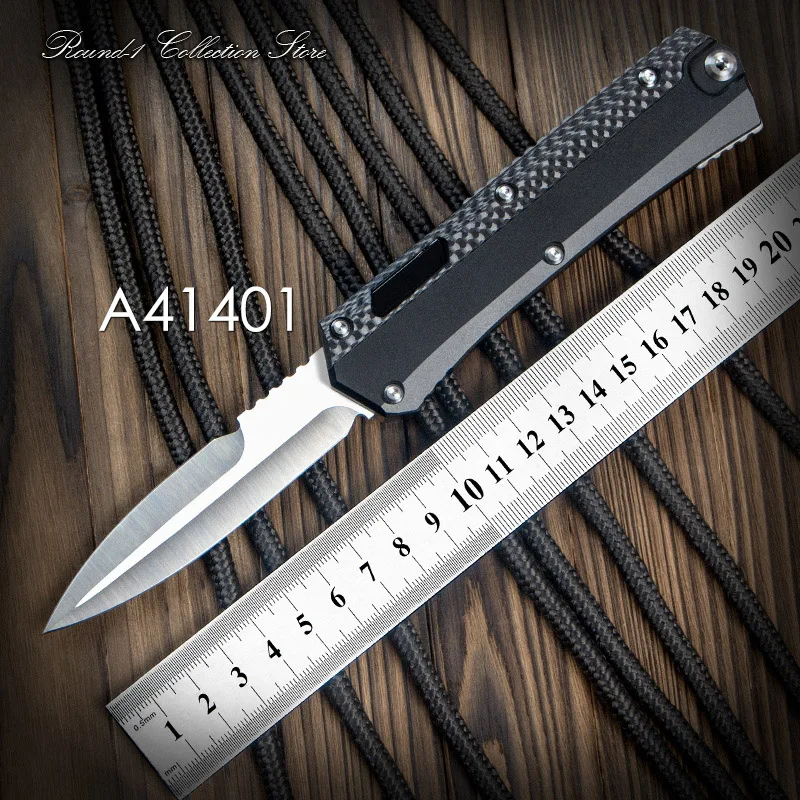 

GK Carbon Fiber Series Micro OTF Tech Knife Pocketknives GLYK0N GLK KON EDC Self Defense Tactical Pocket Knives A41