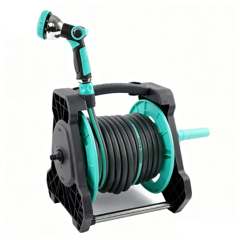 

2026 New Arrival Garden Irrigation Tools Portable Wall Mounted Hose Pipe Reel Cart Garden Hose Reel