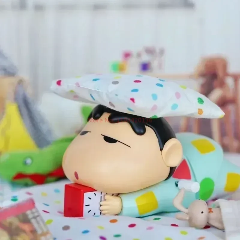 Crayon Shinchan-colección dinámica de la serie New Life, modelo de relojería, juguete, decoración de escritorio, regalo de Navidad