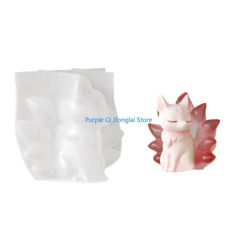 L21E Crafting Moulds Nine Tailed Foxes for Creations and Unique Gift Making