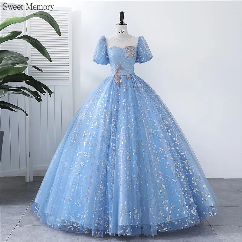 A8145 الفتيات الجميلات النساء فستان الحفلة الراقصة الحلو الذاكرة الأزرق حالمة الأميرة استوديو موضوع التصوير الفوتوغرافي فساتين السهرة الزفاف الطويلة #1