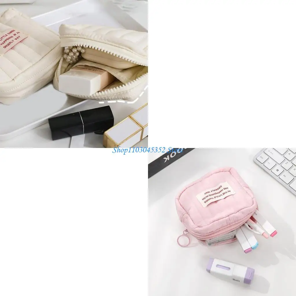 

Cosmetic Bag Korean Styles Toiletry Bag Square Makeup Bag Skincare Organisers