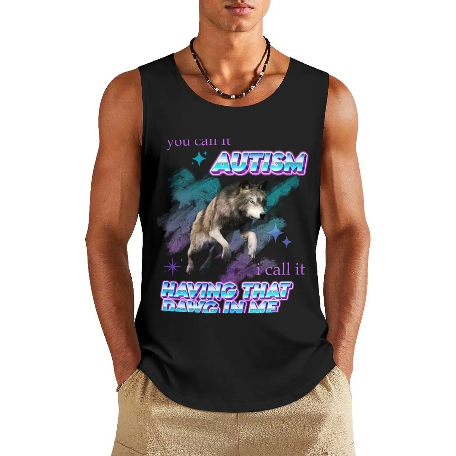 

i have that DAWG in me Tank Top vests for men gym t-shirts