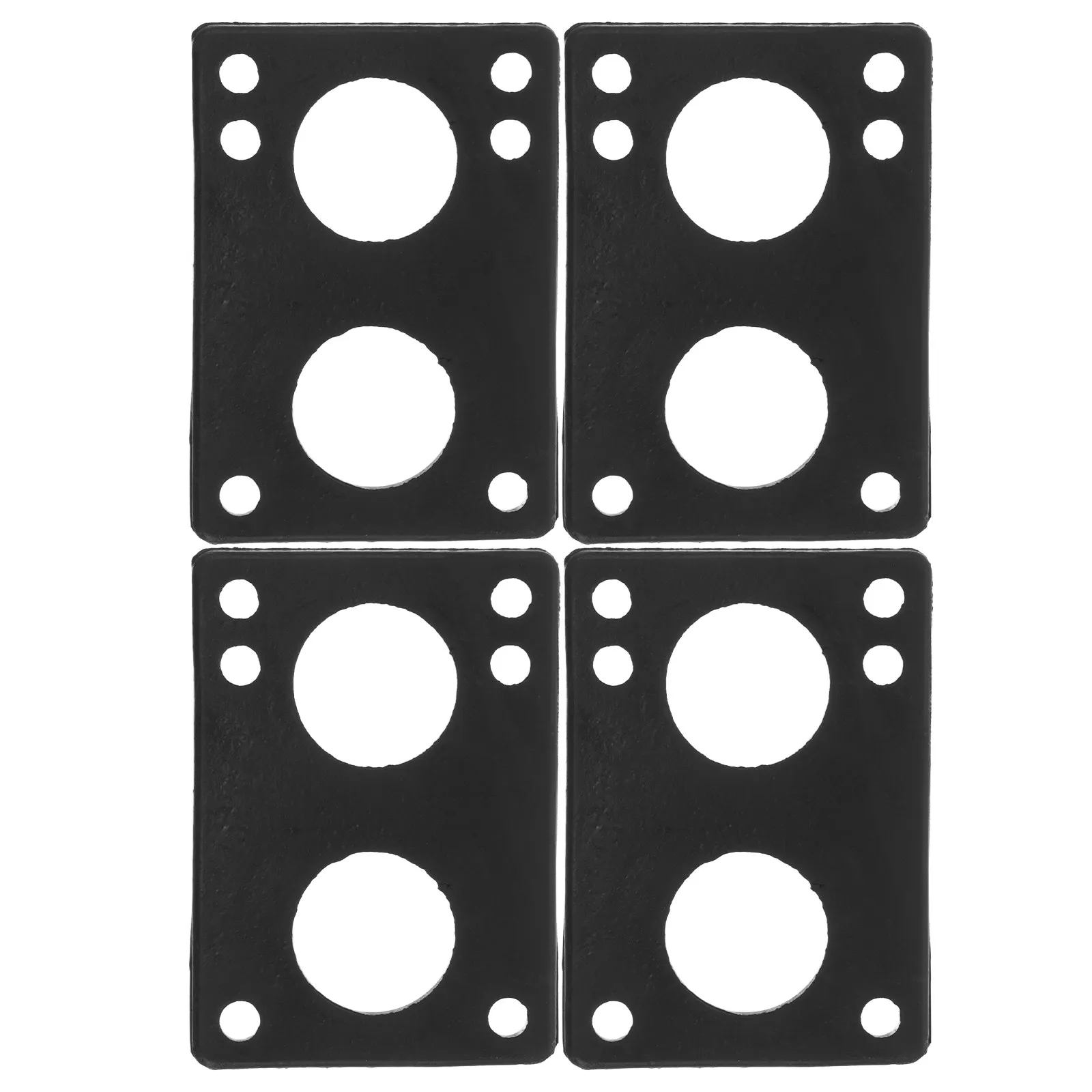 

4Pcs Skateboard Shock Absorbing Riser Pads Black Rubber 6Mm Anti Vibration Wheel Bite Prevention Longboard Cruiser Noise