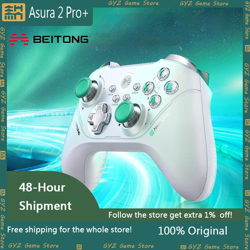 

Betop Beitong Asura 2pro+ ALPS Hall Joystick Bluetooth Wireless Game Controller Gamepad For NS PC TV Steam Mobile Phone