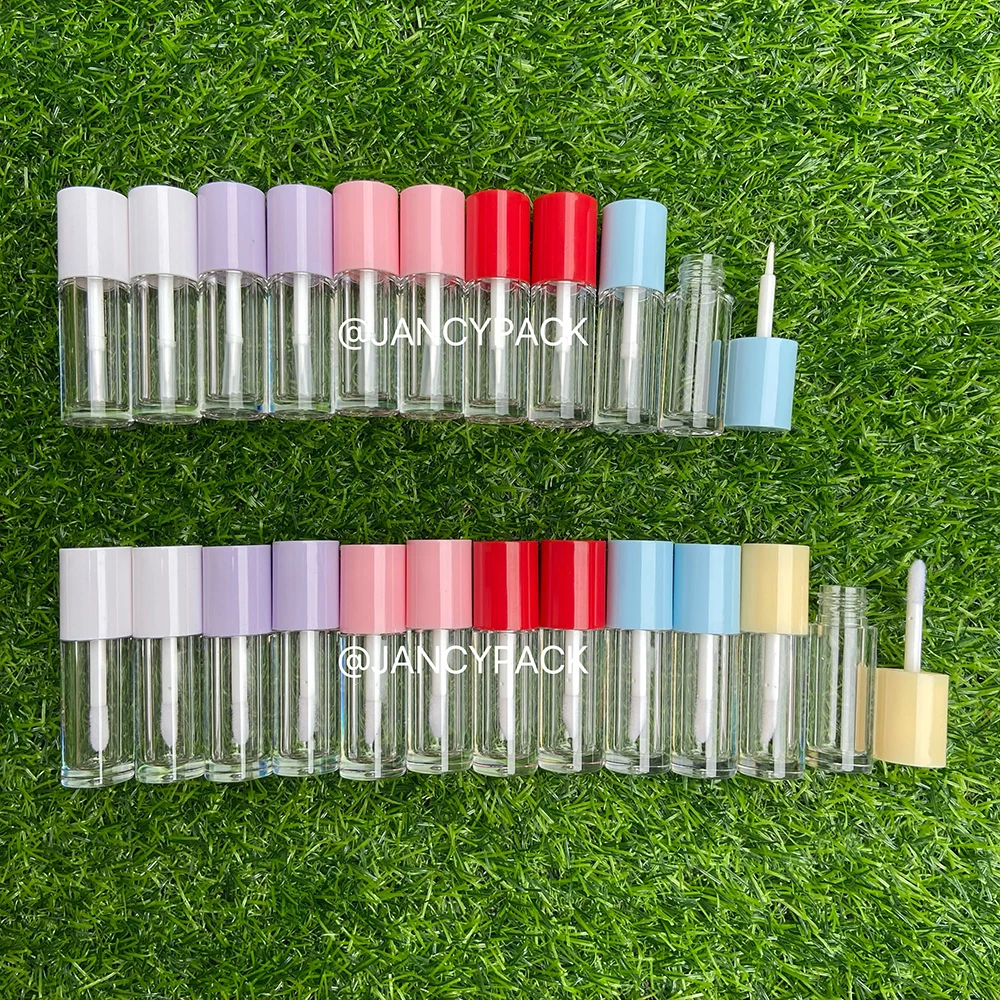 

Wholesale 2.5ML Mini Lip Gloss Tubes DIY Liquid Lipstick Container Eyelash Eyeliner Tube Pink Blue White Color Lip Glaze Tube