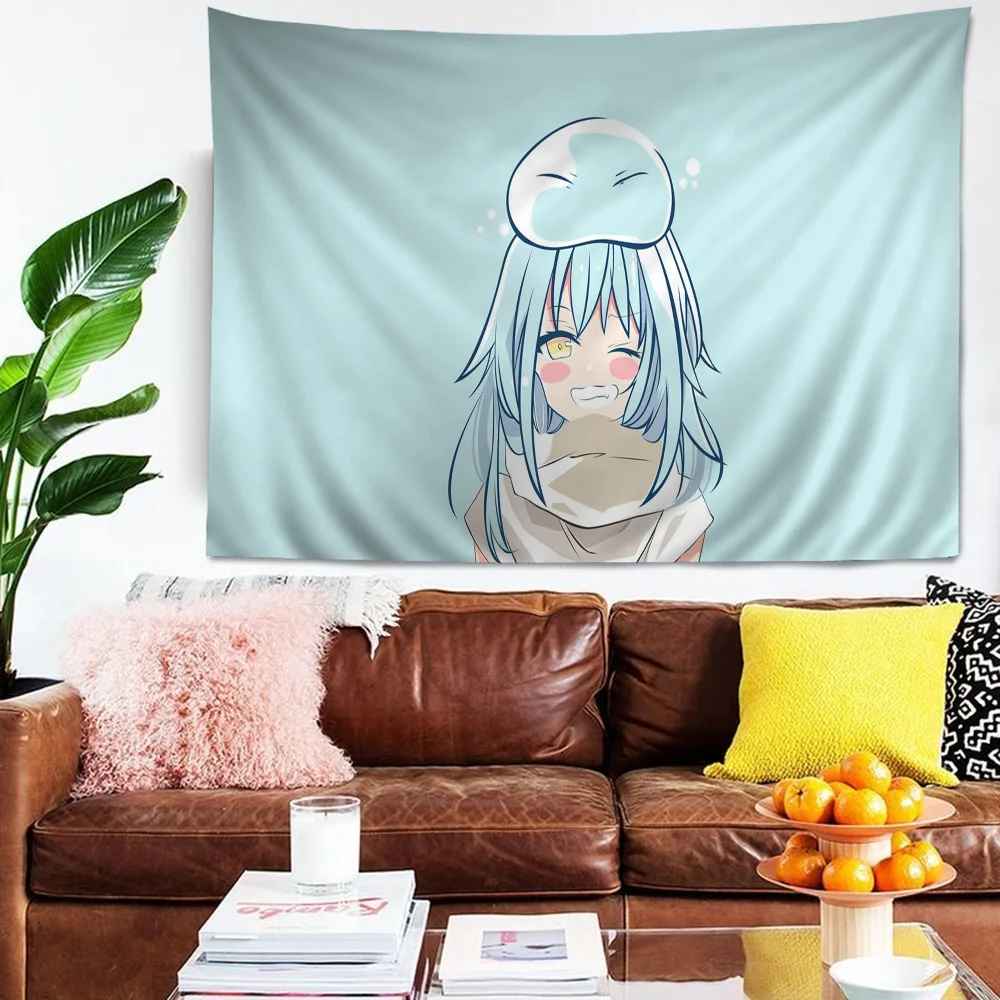 Demon Slime Rimuru Tempest  DIY Wall Tapestry Hanging Tarot Hippie Wall Rugs Dorm Home Decor