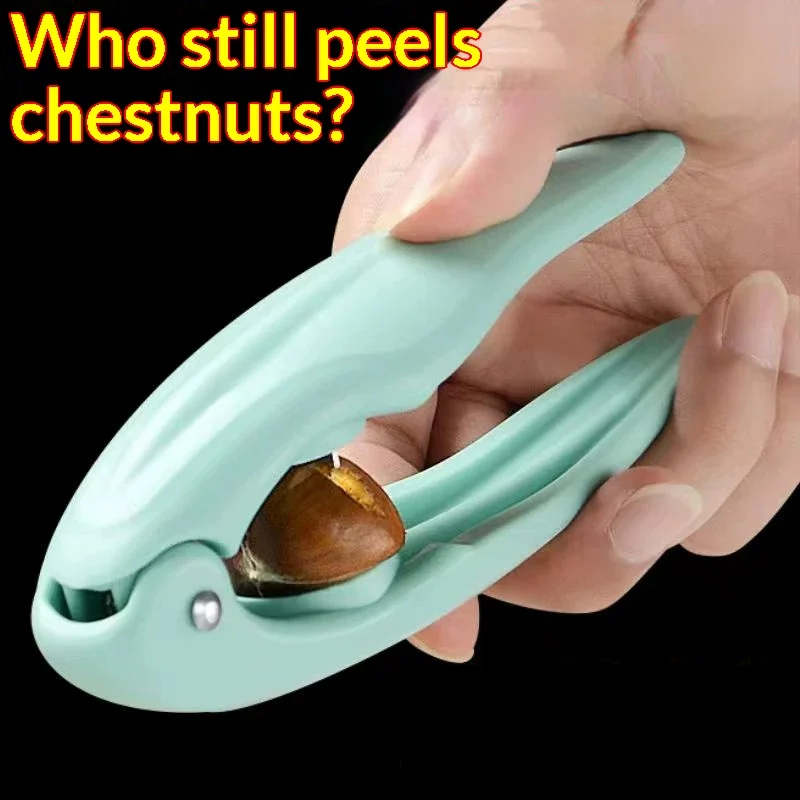 Multifunctional Chestnut Clip Nutcracker Opener Walnut Sheller Nut Cutter Chestnut Shelling Tool Kitchen Gadget