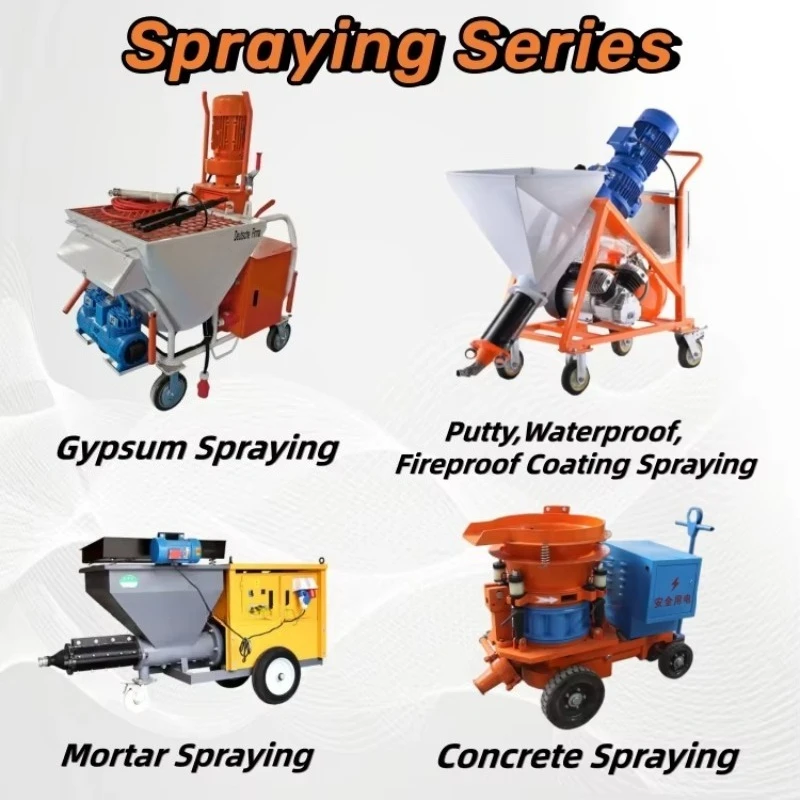Gypsum Sprayer Wall Plaster Machine 115L Hopper 50Bar for Indoor Wall Ceiling Putty Painting Construction Tool Customized