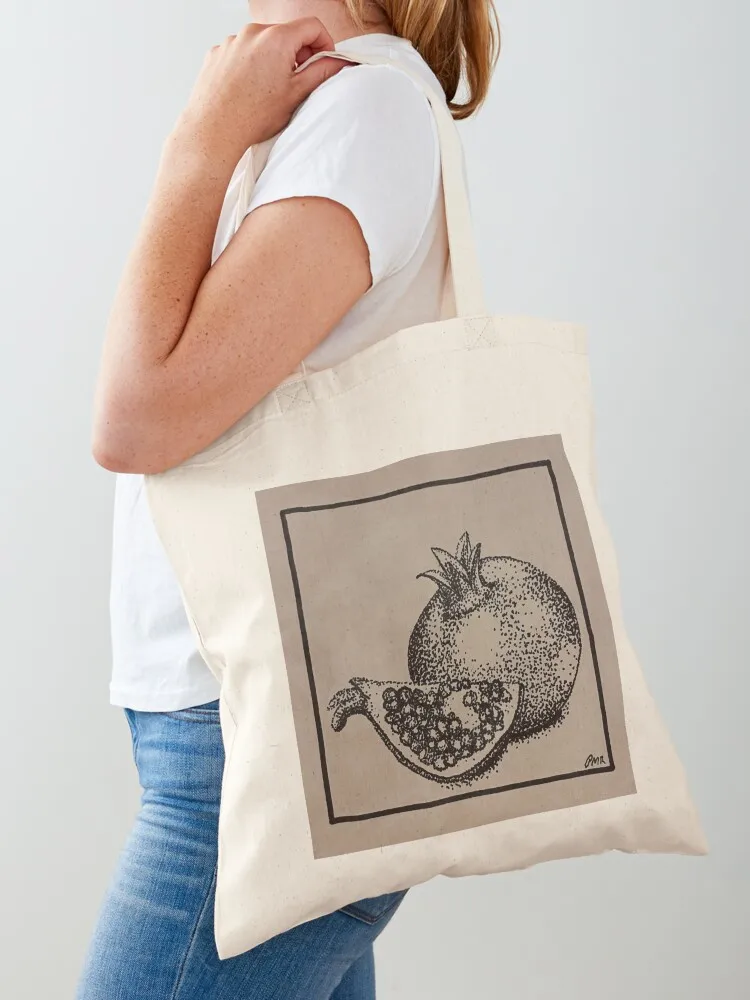 Pomegranate Drawing Tote Bag tote bag university shoping bag Women's bags ecological bags