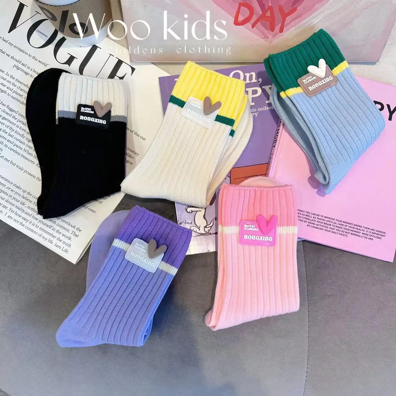 

5 Pairs a Lot New Baby Floor Socks Toddler Girls Cute Indoor Walking Socks Infant Boys Bottom Socks