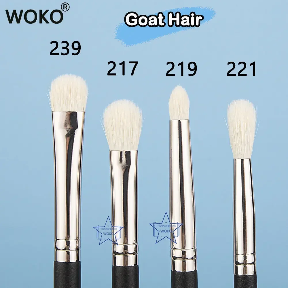 Makeup Eyeshadow Brushes Flat Eye Shadow Shader crease Blending Brushes Goat Hair Eye Shadow Liquid Cream Powder Make Up Tool