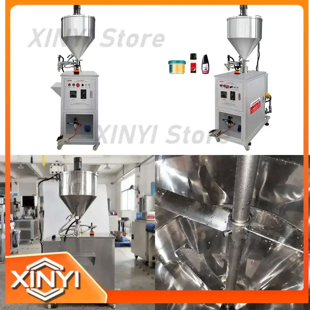 Vaseline Petroleum Jelly Filling Machine for Honey Paste Body Cream Mixing Filler Equipment Small Custom Mini Hot Sauce