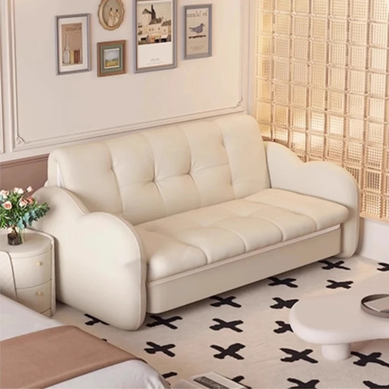 xx-Armrest Multifunction Sofas White Soft Modern Living Room Sofas Expand Contract Sillones Para Sala De Estar Furnitures^
