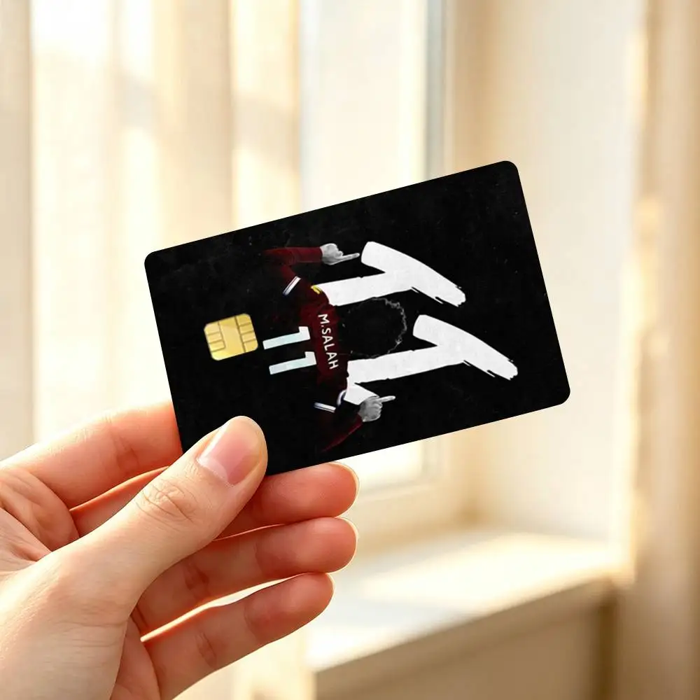 Mohamed Salah 11 Liverpool Football Credit Card HD Stickers Premium matte film effectively prevents fingerprints daily abrasion