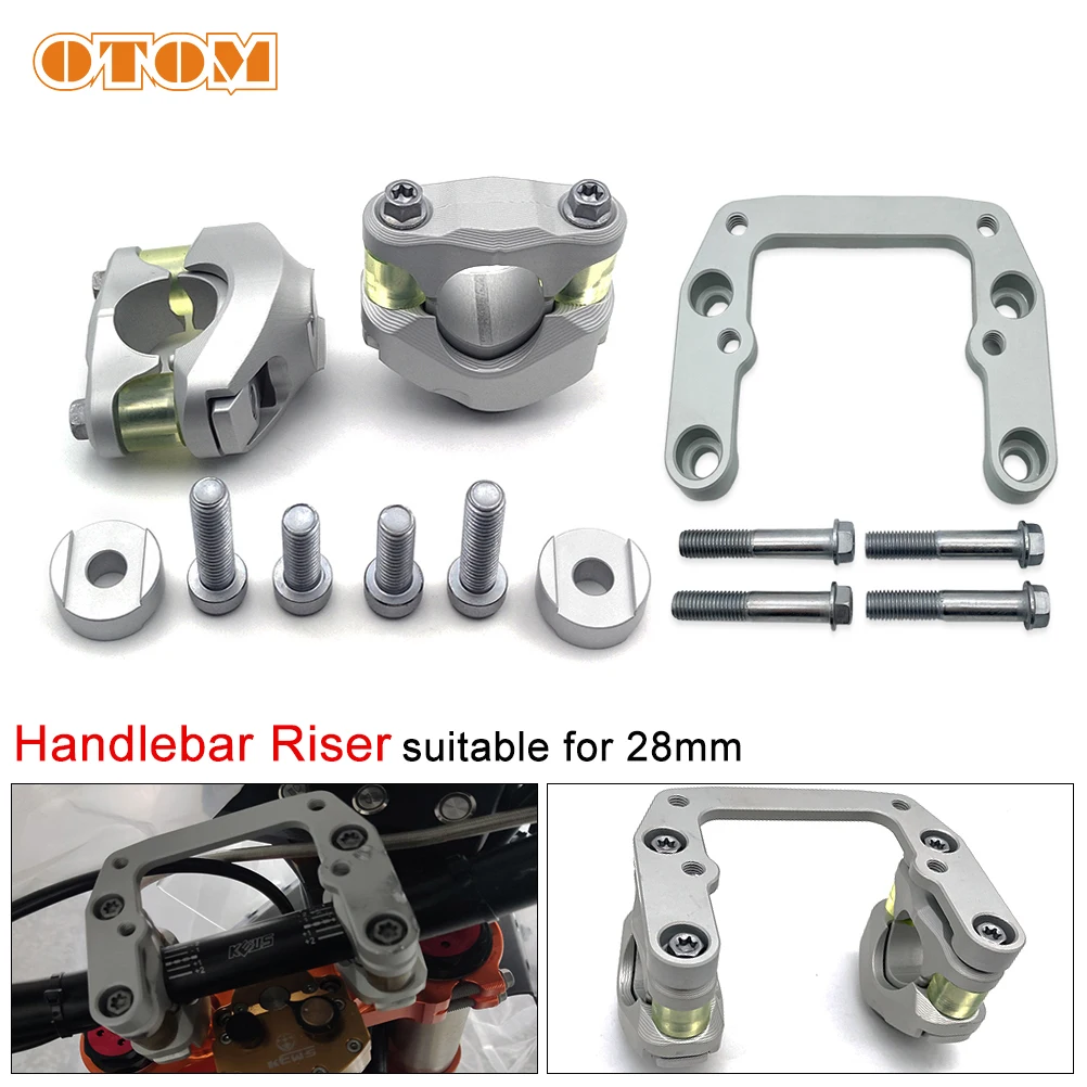 Motorcycle Accessories PHDS Handlebar Mount Clamp 28mm Handle Bar Riser Steering Damper Mount Adapter For KTM HUSQVARNA GASGAS