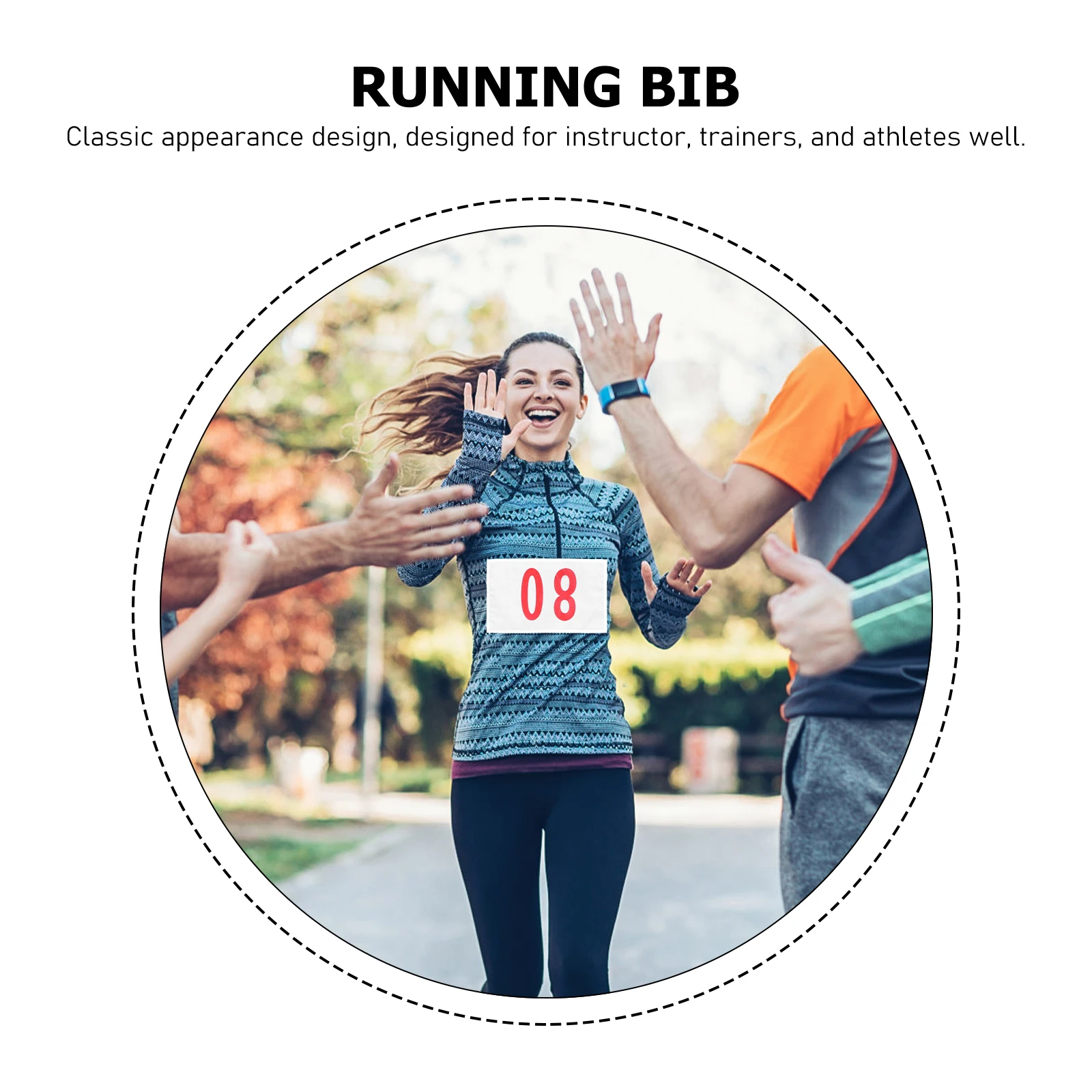 

20Pcs Running Race Bibs Polyester Cotton Portable Replacement Number Bibs for Sports Running Marathon Competition