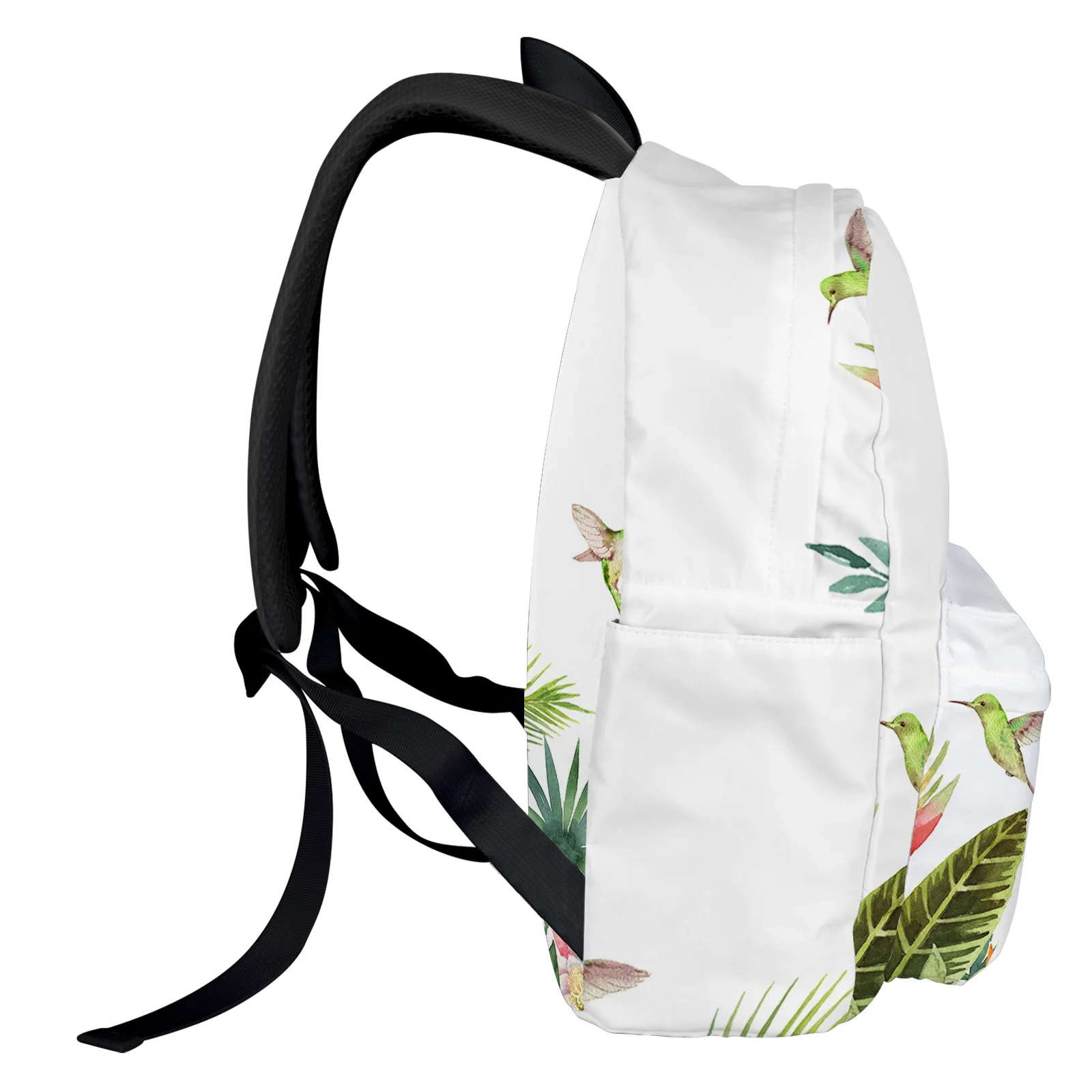 INS Pastoral Tropical Plant Palm Leaf Flower Student School Bags Laptop Custom Backpack For Men Women Female Travel Mochila