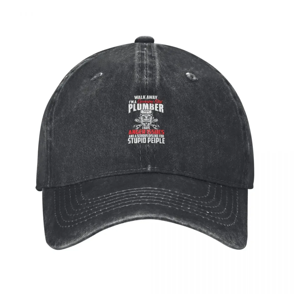 

walk away I'm a grumpy Plumber I Have Anger Issues. / Funny Plumbing Baseball Cap Brand Man cap Vintage For Women 2024 Men's