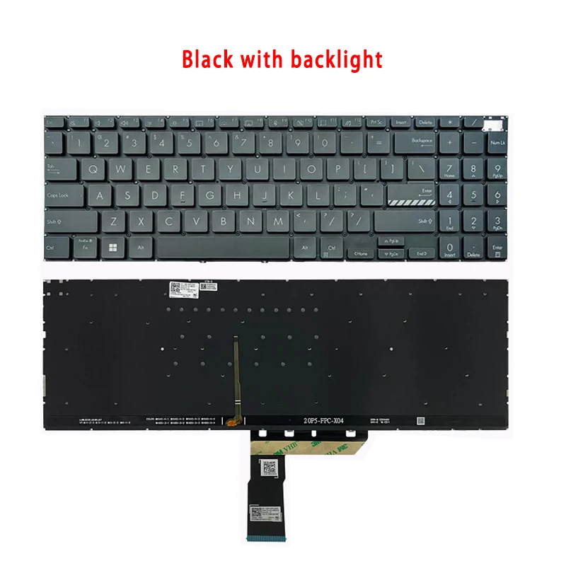 New For Asus Pro 16X M7600 M6500 M6500Q K3500/P X3500 X3500PH;Replacemen Laptop Accessories US Keyboard