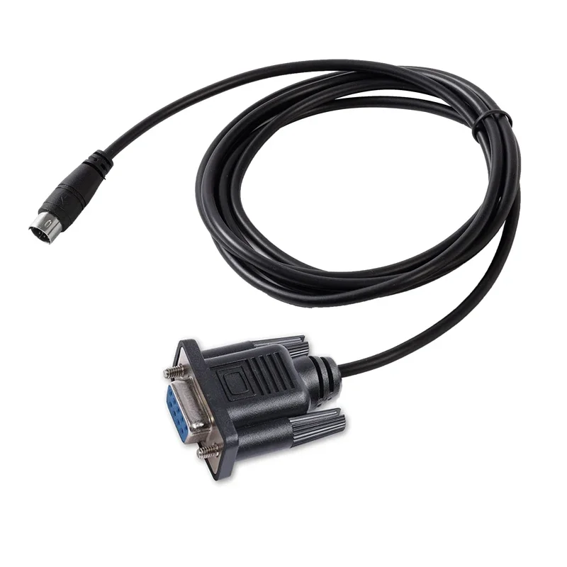 DB9 Female to 8 pin Mini Din VISCA RS232 Serial Cable for Connecting Sony EVI/BRC/SRG Series D70 HD1 Canon VC-C1 2 Camera  to PC