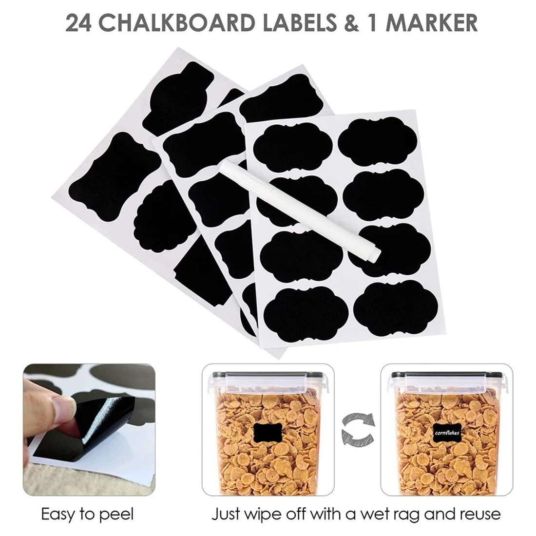 GOOD-4Pcs Airtight Food Storage Containers 3.6L-Plastic BPA Free Kitchen Pantry Storage Containers For Sugar,Flour And Baking