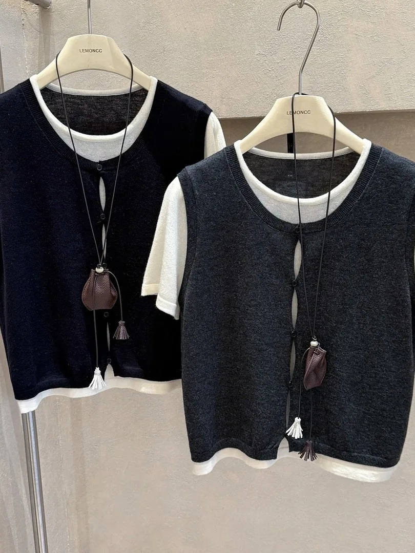 

Вязаный свитер больших размеров (до 300 фунтов), свободный повседневный крой, для ранней осени, базовый слой, в корейском стиле