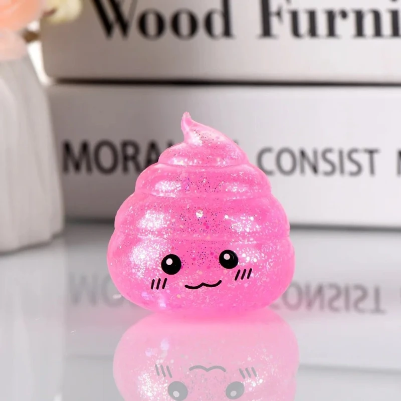 Novelty Squishy Poop Stress Balls Squishy Glitter Fun Stretch Squeeze For Fidgety Kids April Fool's Day Prank Gifts For Adults