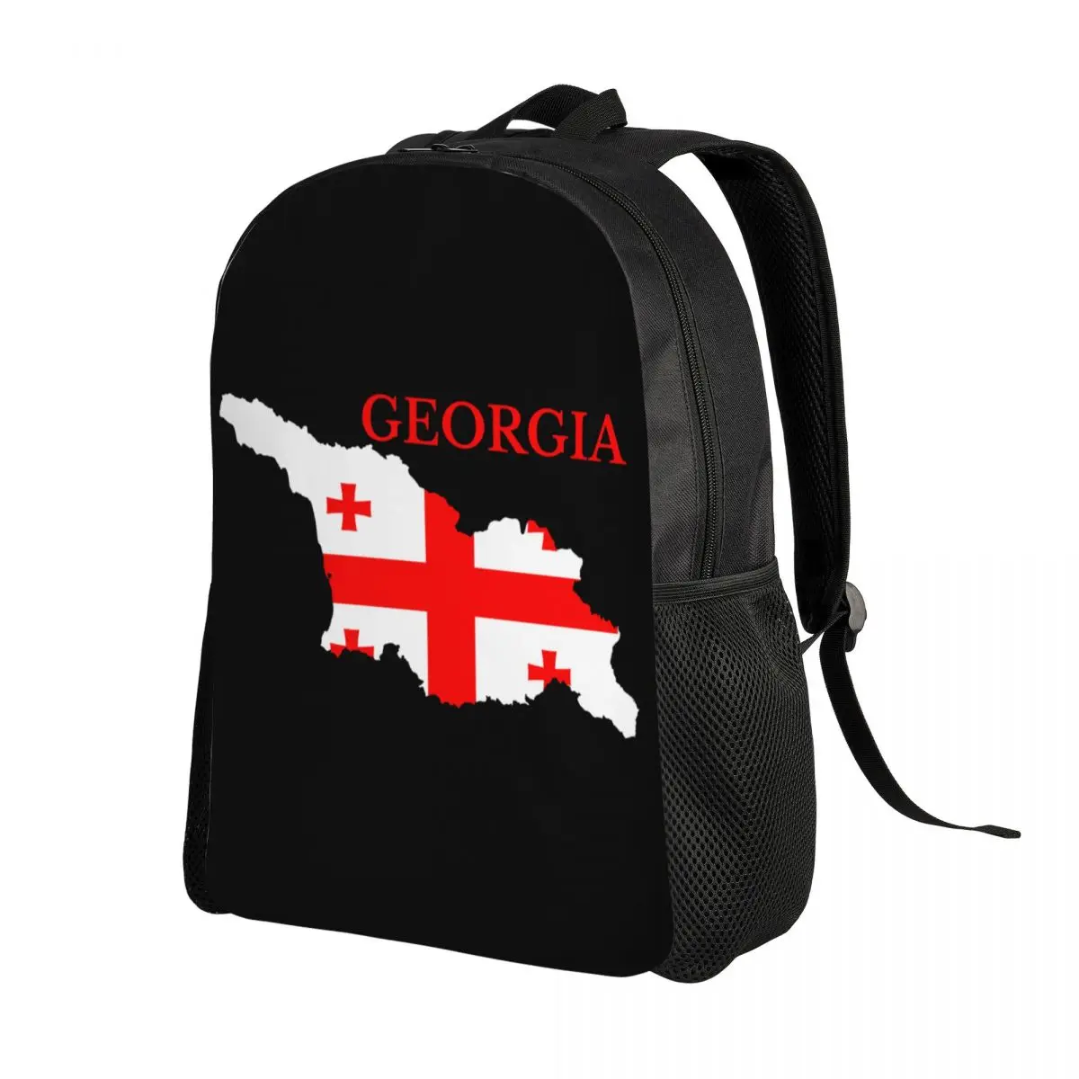 Georgia Country Flag Map Travel Backpack Men Women School Computer Bookbag Georgian Proud Patriotic College Student Daypack Bags